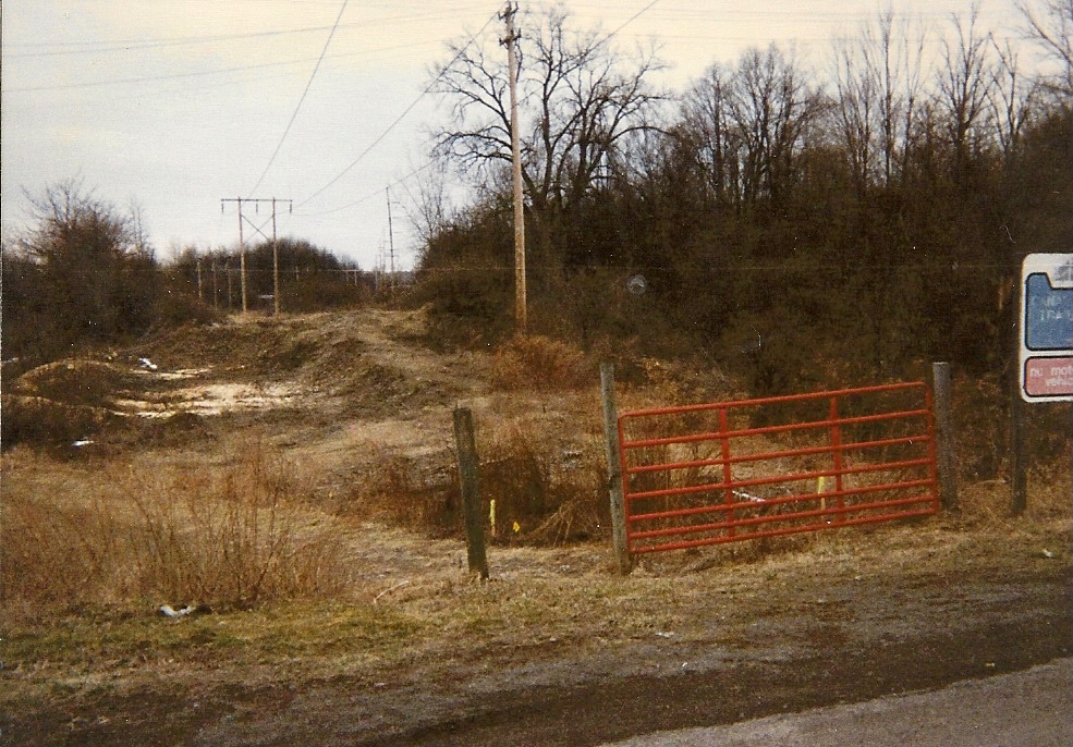 Bridge Abutment site, pre-work